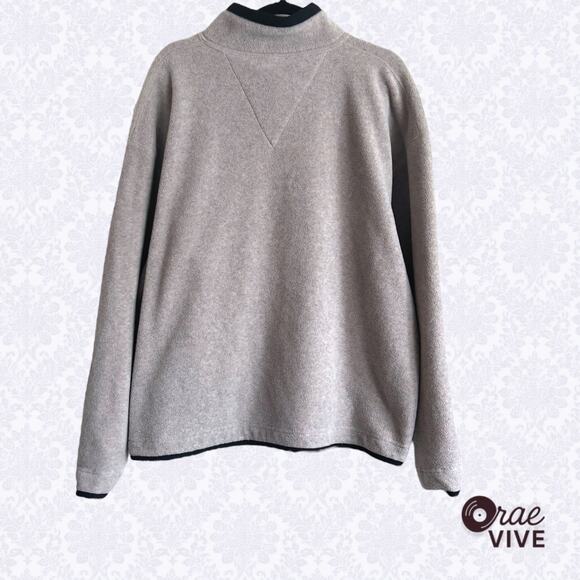 Vintage Outersport Fleece Pullover Men's Large Gray - Picture 2 of 5